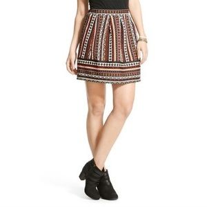 Xhilaration Multicolored Quilted Skirt-Size XL-NWT
